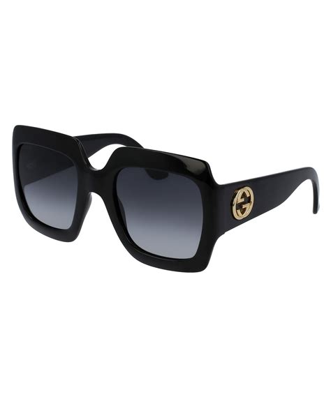 lentes gucci negros|oversized gucci sunglasses.